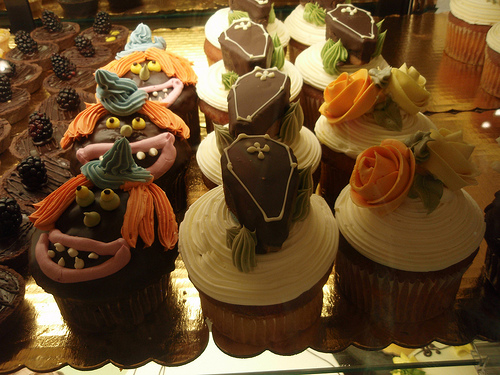 "Halloween cupcakes at Union Square Whole Foods" by Rachel from Cupcakes Take the Cake