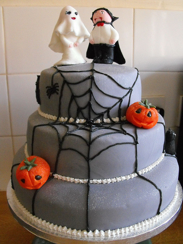 "Halloween Wedding Cake" by Angie Tubby