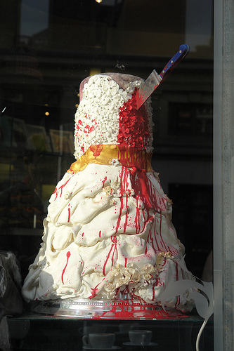 "Halloween wedding cake" by dunkr