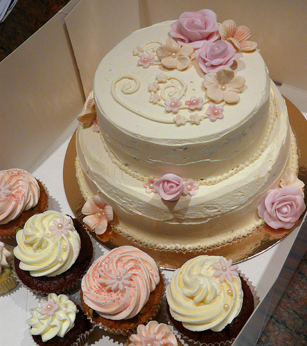 "Wedding Cake & Cupcakes" by Sugar Daze